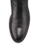 Odilia Weatherproof Leather Riding Boot, Black