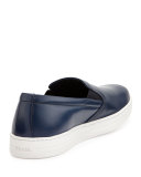 Leather Slip-On Sneaker, Navy
