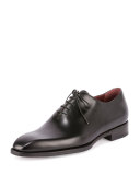 Alessandro Lace-Up Box Calf Leather Shoe, Black