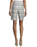 Rivington Striped Shorts, Mica/Multi