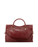Giant 12 Golden City Lambskin Tote Bag, Red