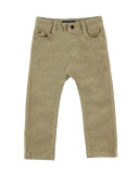 Basic 5-Pocket Corduroy Pants, Camel, Size 3-6