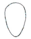 Francine Turquoise, Agate & Rhinestone Beaded Necklace