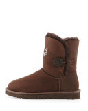 Bailey Button Short Boot, Chocolate