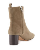 Deyissa Suede Ankle Boot, Taupe