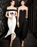 Off-The-Shoulder Two-Tone Gown, Whip Cream