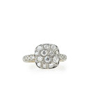 Grande Nudo 18K White Gold Ring with Diamonds, Size 54