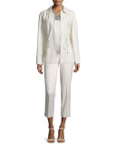 Dalia Drawstring Leather Jacket 