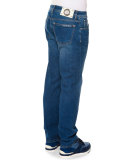 Five-Pocket Denim Jeans, Blue