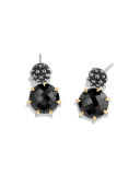 Osetra Hematine & Black Onyx Earrings