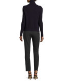 Gracey Cutout Turtleneck Sweater, Royal Navy