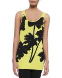 Miami-Print Long Tank, Petite
