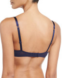 Fleur De Dentelle Full-Cup Bra, Blue Klein