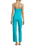 Talco Jersey Lounge Cami, Blue Mediterranean 