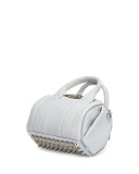 Mini Rockie Leather Satchel Bag, Powder