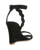 Piper Curvy Wedge Sandal, Black