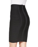 Signature Essential Bandage Skirt, Black