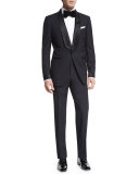 Classic-Collar Evening Dress Shirt, White