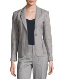 Tweed Prep School Blazer, Gray