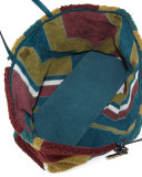 Britten Shearling Tote Bag, Oceano