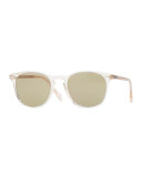 Sir Finley 49 Sunglasses, Buff/Green