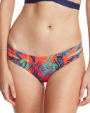 Liberty Palm Estella Reversible Cutout-Side Swim Bottom, Persimmon