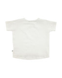 Raeesa Dolman-Sleeve Kitten Jersey Tee, White, Size 2-14