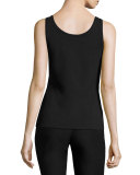 Perfect Solid Tank Top, Black Onyx