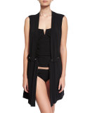 Go West Coverup Vest, Black