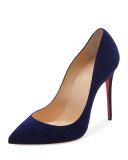 Pigalle Follies Suede Red Sole Pump