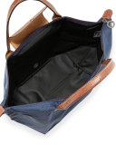 Le Pliage Medium Handbag, Navy