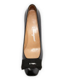 My Muse Patent Bow Pump, Nero