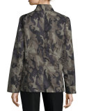 Long-Sleeve Camo-Print Jacket 
