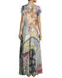 Dolce Vivo Patch Maxi Dress, Multi Colors