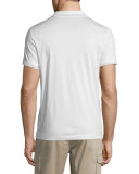 Boyd Tipped Short-Sleeve Polo Shirt, White