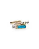 Faceted Chrysocolla Stacking Ring