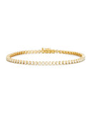 Diamond Bezel Line Bracelet in 18K Yellow Gold