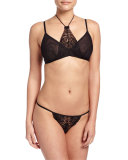 Bisou Agnes Lace G-String, Black