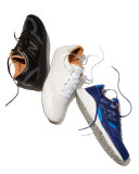 Men's ML530 Leather Trainer Sneaker, Blue/Brown