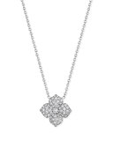 Pavé Diamond Flower Pendant Necklace