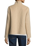 Brushed Wool Double-Faced Jacket