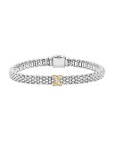 Caviar Rope Bracelet w/18K Diamond Wrap