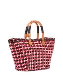 Bistro Cabas Small Straw Tote Bag
