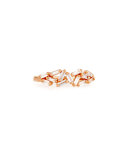 Fireworks 5mm Baguette Cluster Ring in 18k Rose Gold, Size 6.5