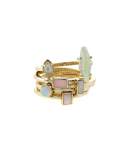 Phoebe Golden Stacking Rings, Set of 6