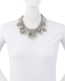 Celestial Star Statement Necklace, Gray