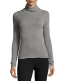 Inga Paneled Mock-Neck Cashmere Sweater