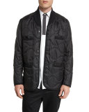 Quilted Snap-Front Jacket