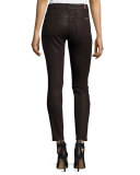 The Ankle Skinny with Distressing, Coated Fashion