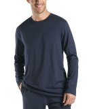 Night & Day Long-Sleeve Shirt, Black Iris